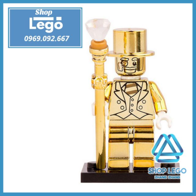 Xếp hình Mr Gold Ngài vàng siêu ảo thuật gia huyền bí Lego Minifigures Pogo PG999