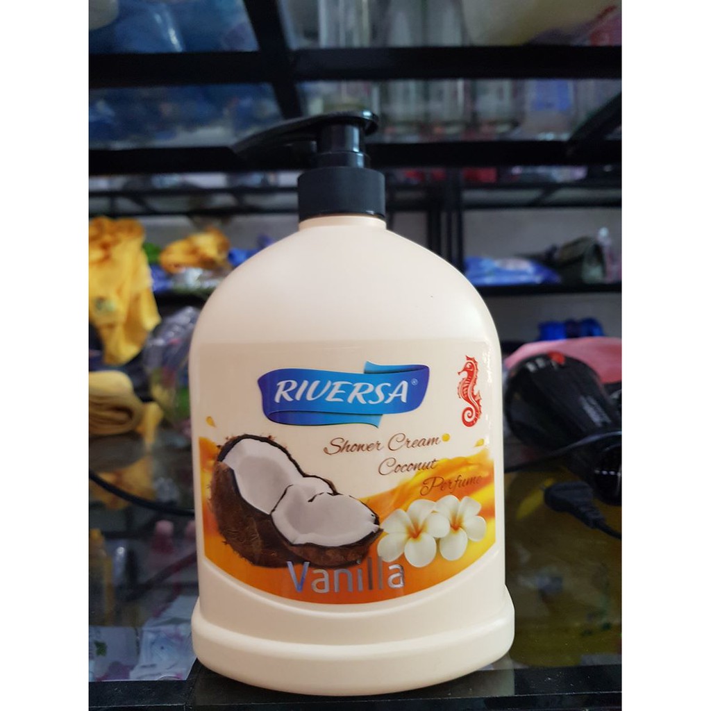 Sữa Tắm Trắng Da Riversa vanilla 1.2l