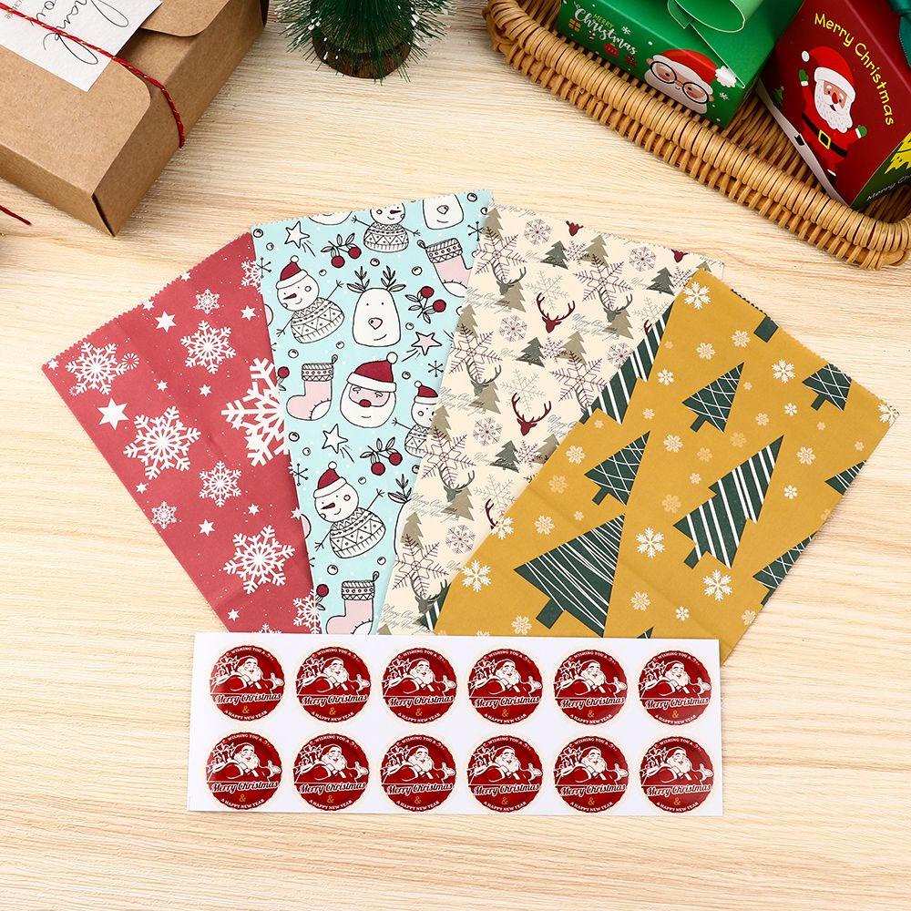Set 24 Túi Giấy Đựng Quà Giáng Sinh