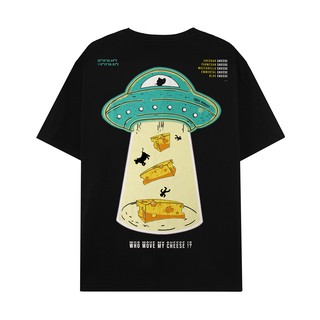 Áo Thun Cheese Hundred UFO Màu Đen