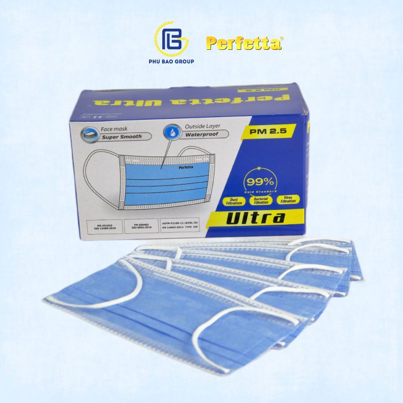 Khẩu trang kháng khuẩn 4 lớp Perfetta Ultra