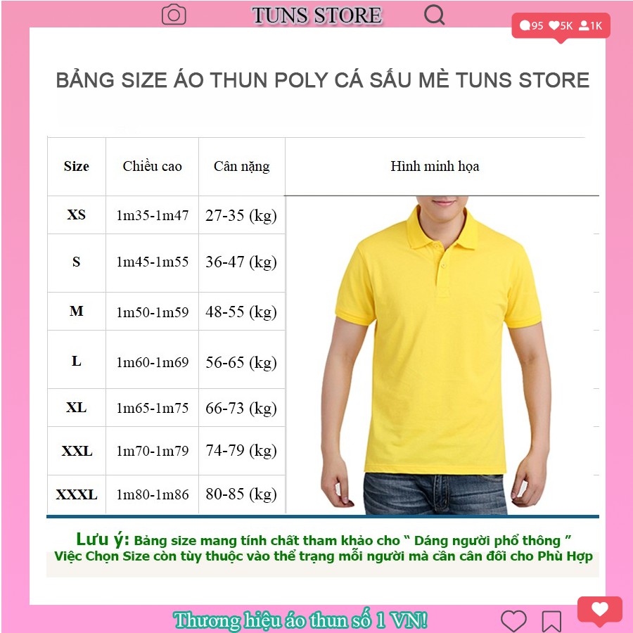 Áo Polo Nam Nữ cổ bẻ vải cá sấu cotton phong cách trẻ trung, chuẩn form, nhiều màu | BigBuy360 - bigbuy360.vn