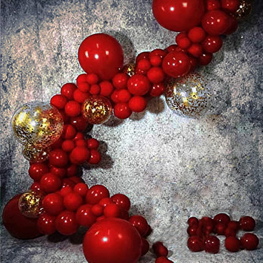 Bong Bóng Latex Dày Hình Tròn Màu Đỏ Dùng Trang Trí Tiệc Cưới/Sinh Nhật 5/10/12/18 inch