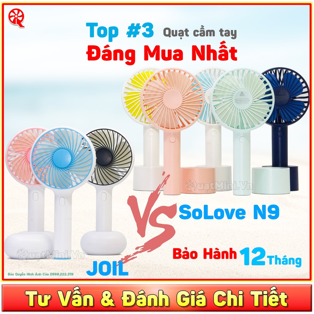 Top 7 Quạt Cầm Tay Tốt Nhất 2019 - Pin Trâu Bò - Mát Vô Địch.