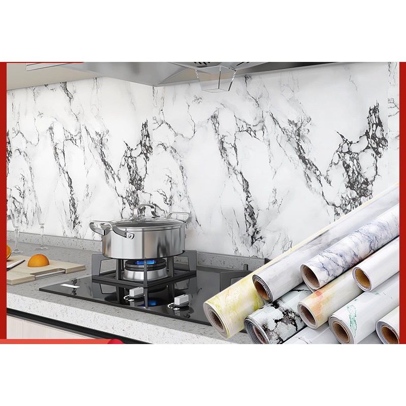 1M Giấy dán bếp khổ rộng 60cm  - ĐÁ HOA CƯƠNG MM047
