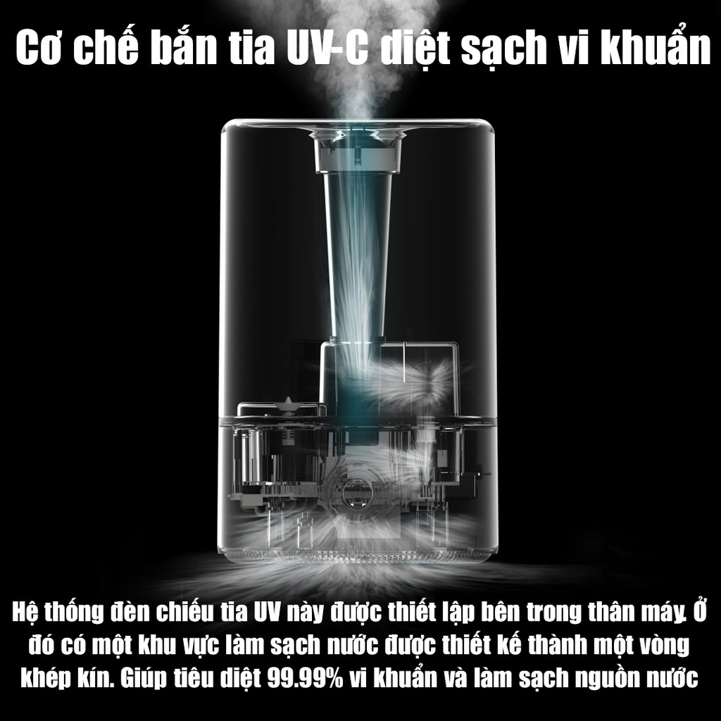 Máy Phun Sương Tạo Ẩm F628 Khuyếch Tán Tinh Dầu 5L 3 Chế Độ Sương Mù Có Thể Điều Chỉnh VT00