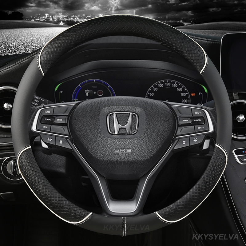 Bao Da Bọc Vô Lăng Xe Hơi Honda City Civic FC FD Jazz BRV CRV HRV 38cm