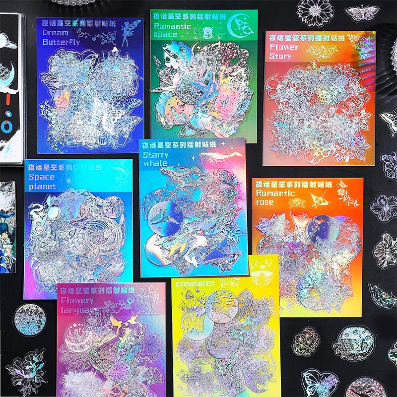 Set 45 Sticker Laser Chống Thấm Nước