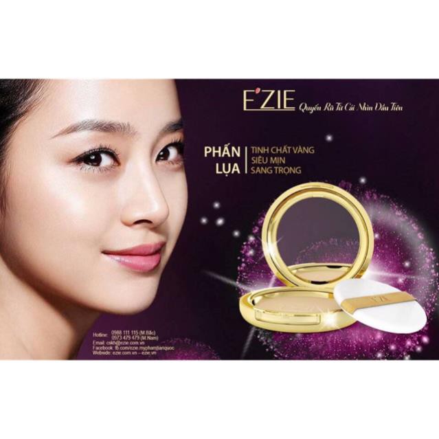 E’ZIE Phấn Lụa Tinh Chất Vàng Siêu Mịn Sang Trọng 23g EZIE