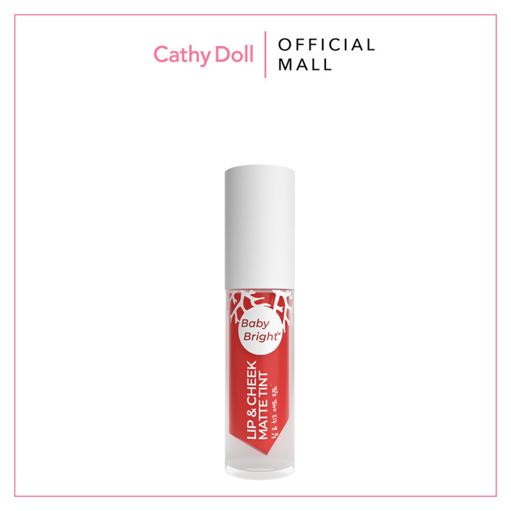 Son kem má hồng Cathy Doll Baby Bright Lip & Cheek Matte Tint 2.4g