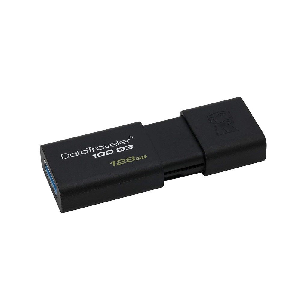 [Mã ELMALL10 giảm 10% đơn 500K] USB 3.0 Kingston DT100G3 128GB tốc độ cao upto 130MB/s tặng đèn LED USB