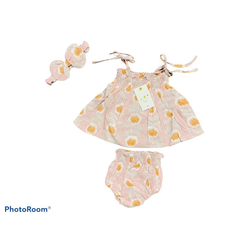 QC- Set body kèm turban size 0/3m-9/12m