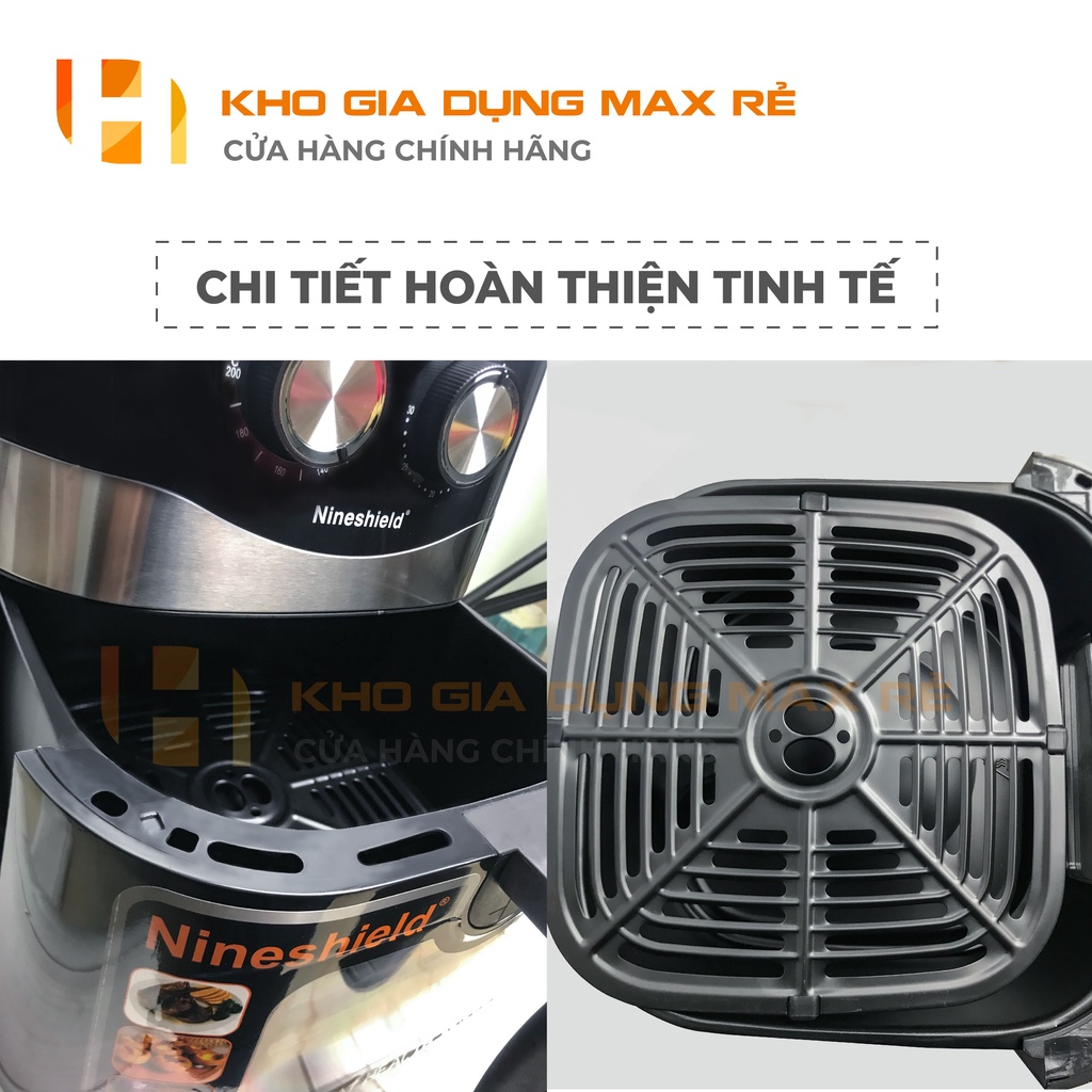 Nồi Chiên Không Dầu Nhật Bản Dung Tích 10.5 Lít Bảo hành 12 Tháng