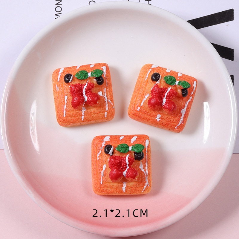 Bộ 10 Miếng Dán Trang Trí Điện Thoại / Tủ Lạnh Hình Bánh Mì / Bình Nước Kiểu Hàn Quốc Dễ Thương Diy
