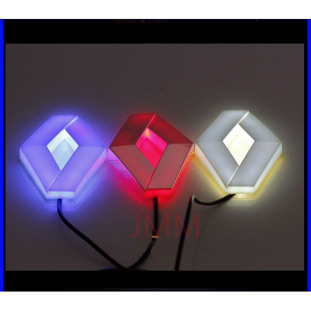 4D xe led logo ánh sáng LED lạnh biểu tượng logo bóng đèn led huy hiệu cho renault