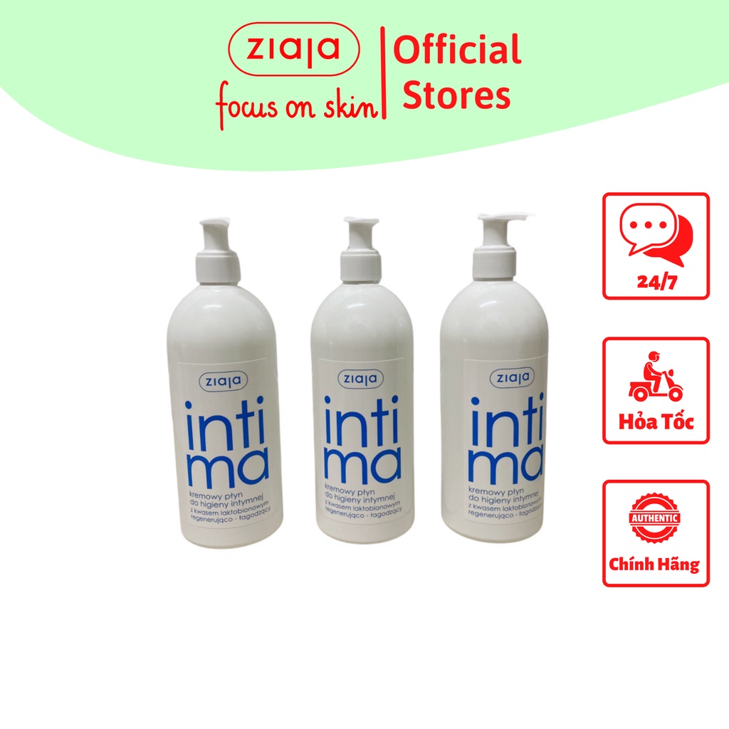 Dung Dịch Vệ Sinh Phụ Nữ Intima Xanh Nhạt Bổ Sung Acid Lactobionic 500ml