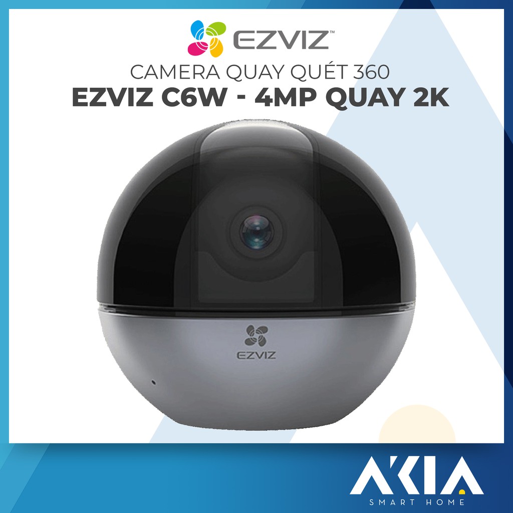 Camera wifi Ezviz C6W 4MP độ phân giải 2K - Camera quay quét thông minh, nhận diện chuyển động - Hàng Chính Hãng