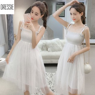 Đầm 2 dây kiểu công chúa dễ thương xinh xắn - mẫu dạo phố dự tiệc giá rẻ mới nhất DRESSIE - DX205