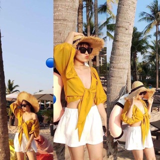 [Freeship] SET ĐI BIỂN ÁO CỘT NƠ NGỰC