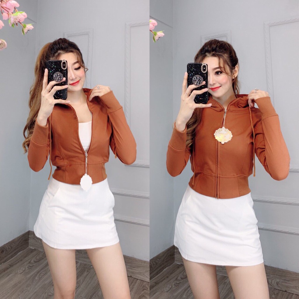 ( HÌNH THẬT ) ÁO KHOÁC THUN COTTON FROM LỬNG CỰC XINH VẢI NHẬP SIU HOT 2019