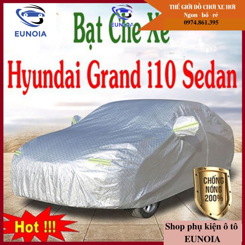 (size 3M) Bạt Che Phủ Xe Grand i10 Sedan Cao Cấp