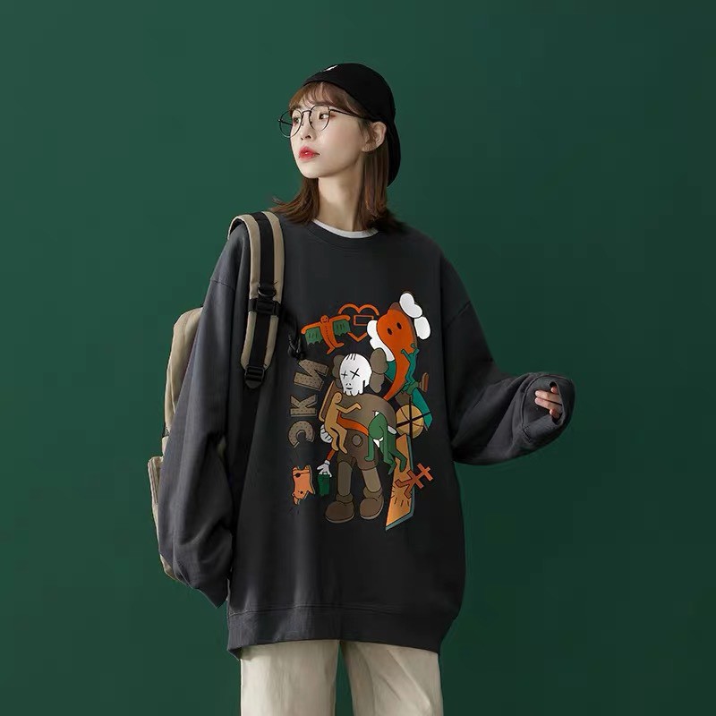 ÁO Sweater NỈ BÔNG chữ CKN