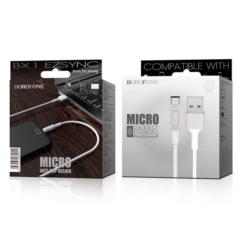 Cáp sạc Micro USB Borofone BX1 dài 1m