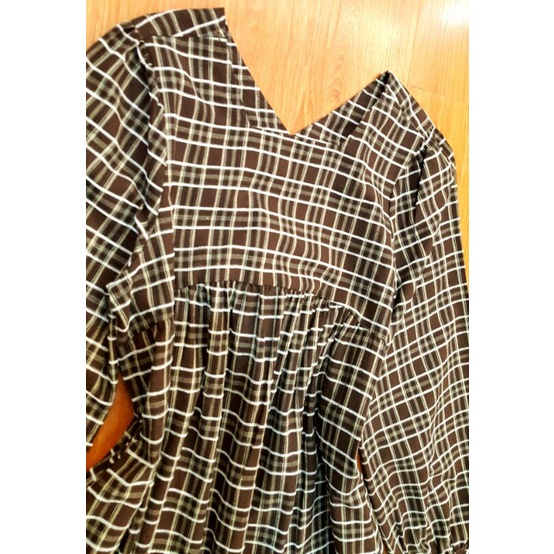 Đầm kẻ caro baby doll