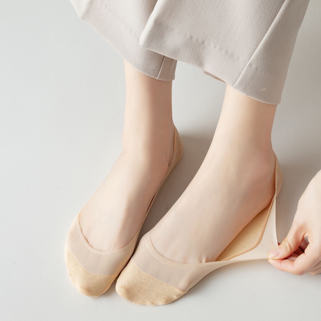 Tất Búp Bê Caro Nhí Màu ERASHOP 079552 - Phù Hợp Mang Sneaker, Vải Co Giãn 4 Chiều, Màu Đơn Giản, Rẻ Đẹp