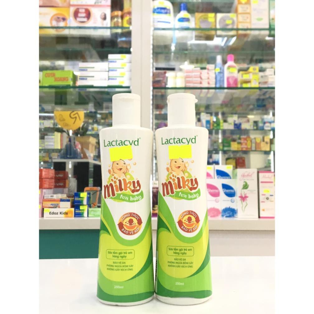 Sữa tắm gội cho bé Lactacyd Milk ( 250ml) - Amipharma - FREESHIP 99k