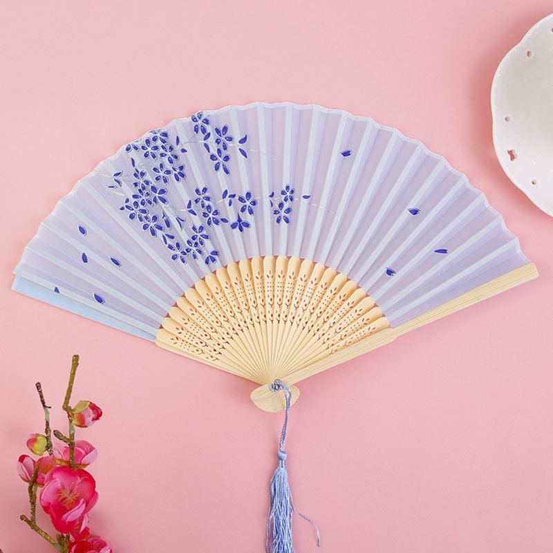 Quạt Xếp Phối Tua Rua Phong Cách Trung Hoa Cổ Điển