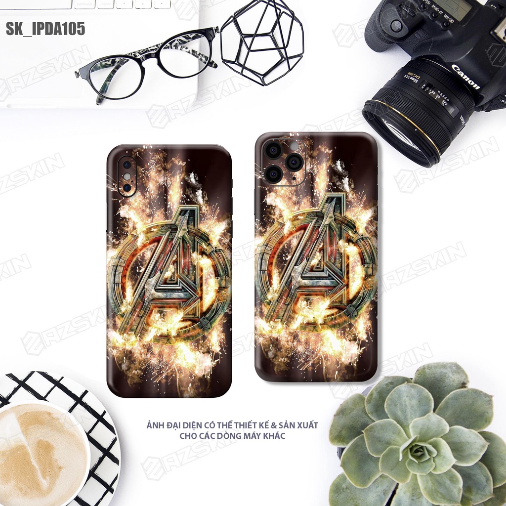 Miếng Dán Skin Hình Chất Liệu 3M Dành Cho Mọi Dòng IPhone |SK_IPDA105| Film Chính Hãng, Cắt CNC, Chống Xước, Bền Màu