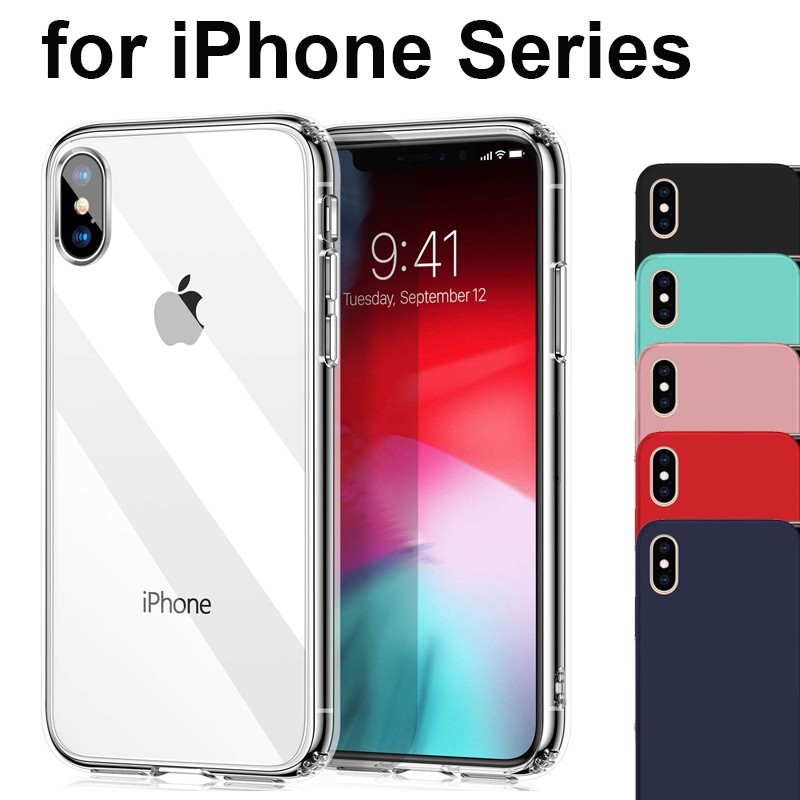 Ốp Điện Thoại Tpu Mềm Trong Suốt Không Phai Cho Iphone 11 Pro Max Xr 7 8 Plus 6s Xs X