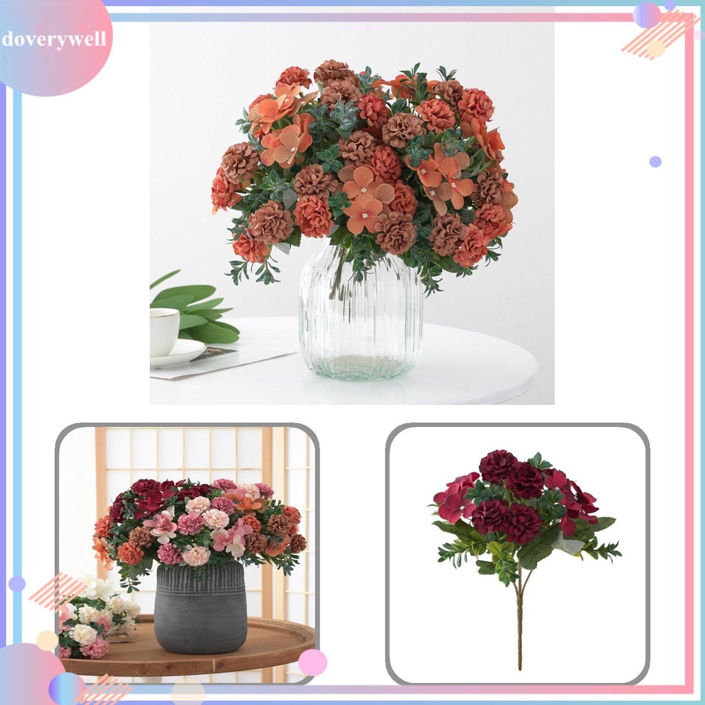 Hoa giả nhiều màu sắc tùy chọn sống động dùng trang trí nhà cửa