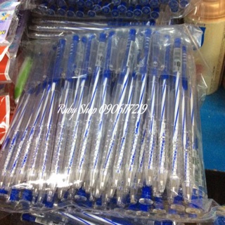 Bút bi mực xanh 027