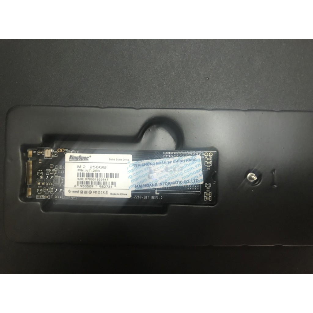 SSD Kingspec 256Gb M.2-2280 NT-256, tốc độ cao, bảo hành dài hạn