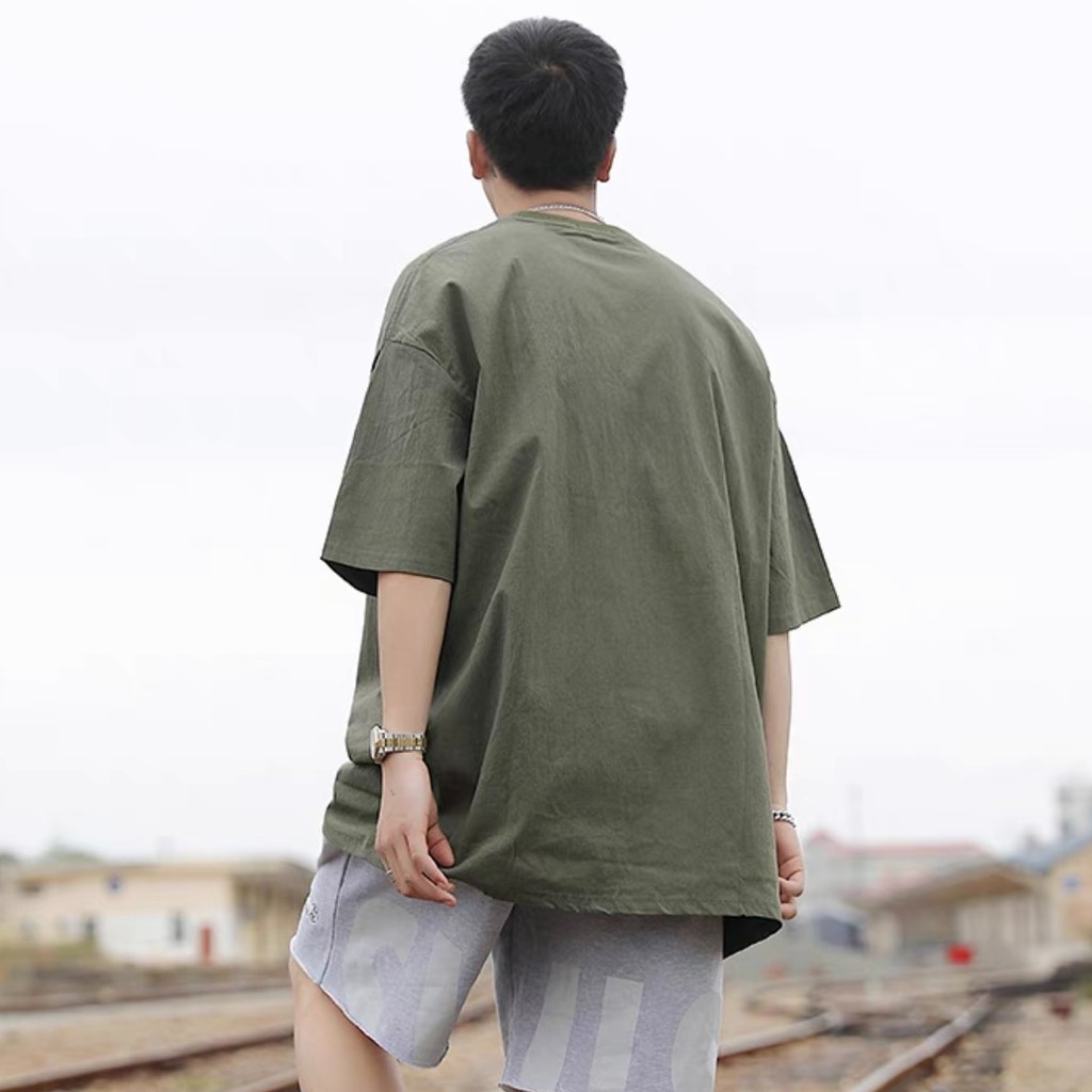 Áo thun nam nữ unisex in chữ LIVE BINGGO tay lỡ dáng rộng cổ tròn phong cách Hàn Quốc trẻ trung YiiL AT12 | BigBuy360 - bigbuy360.vn