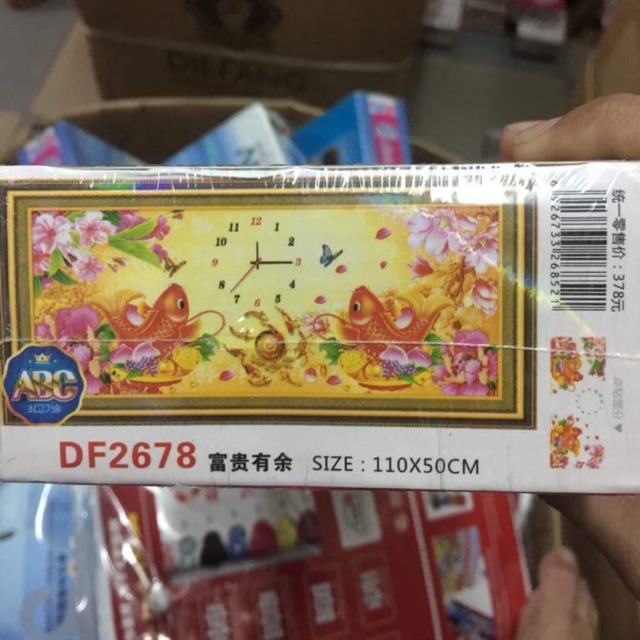Tranh đính đá đồng hồ DF2678
