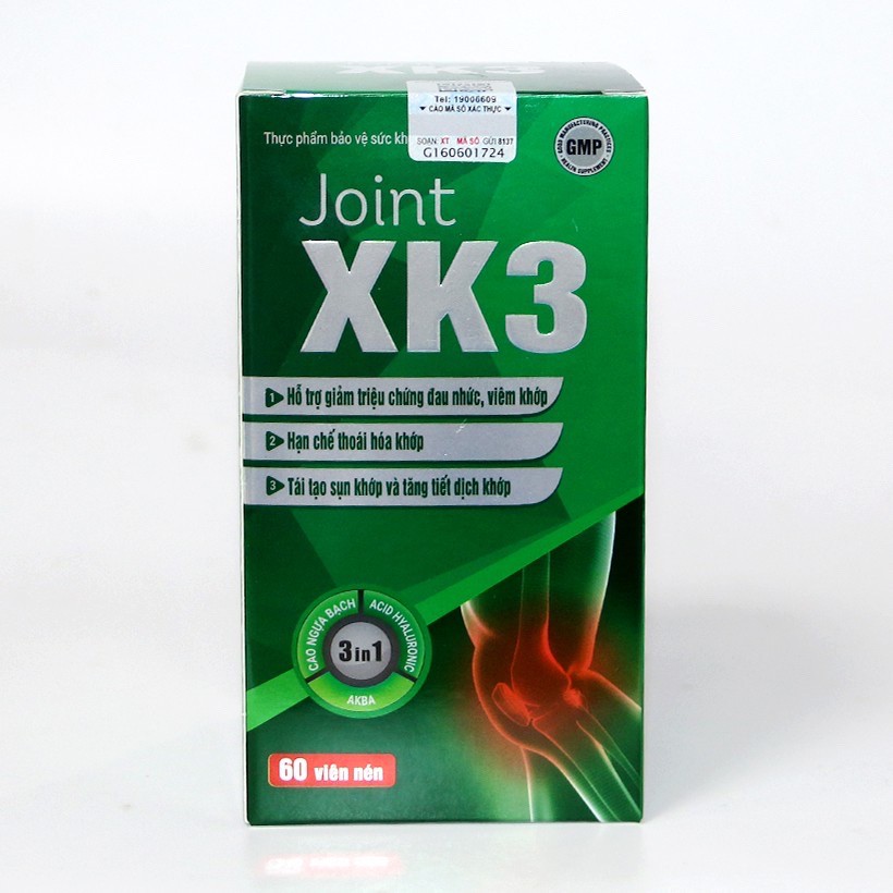 Joint XK3  - Hỗ trợ giảm triệu chứng đau nhức, viêm khớp, hạn chế thoái hóa khớp, tái tạo sụn khớp