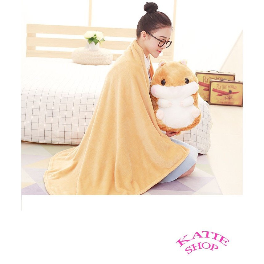 Bộ Chăn Gối Văn Phòng Hình Chuột Hamster FHC665