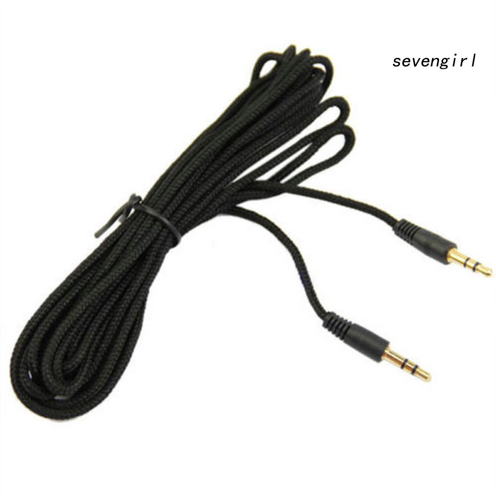 Dây Cáp Âm Thanh Mở Rộng 2 / 3M 3.5mm Male Sang Male Bằng Nylon Cho PC iPod Xe Hơi