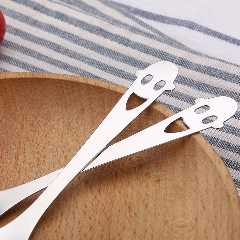 Muỗng Cà Phê Bằng Thép Không Gỉ Hình Mặt Cười