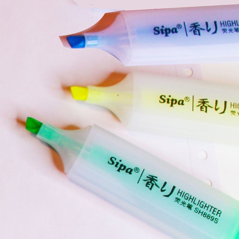 Bút đánh dấu highlight dạ quang 7 màu lựa chọn phong cách Hàn Quốc