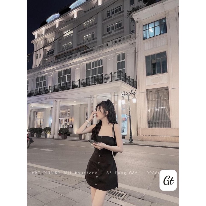 [Aimee Clothing] Váy body 2 dây khuy MPB sang chảnh hàng loại 1 | BigBuy360 - bigbuy360.vn