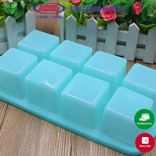 Khay trữ đồ ăn dặm cho bé Song Long Plastic 8 ngăn có nắp đậy - 2736