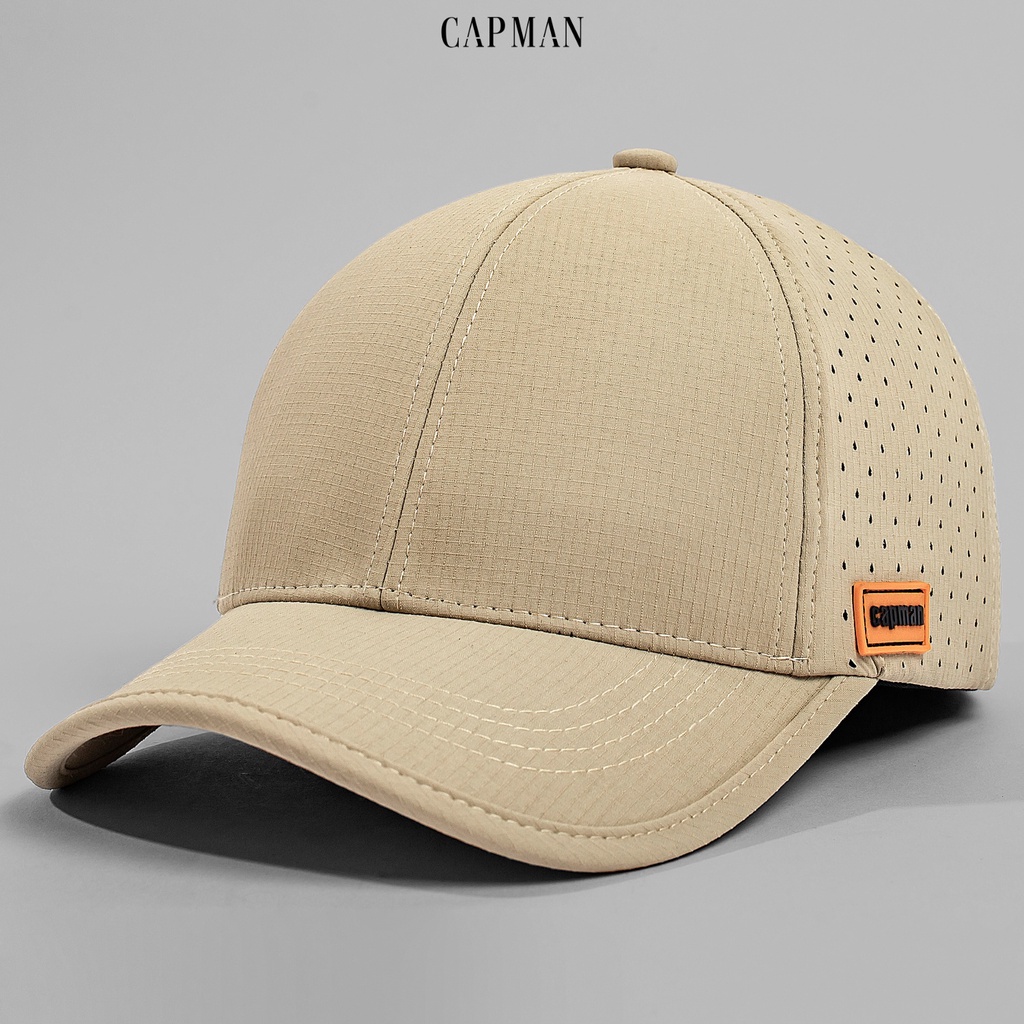 Mũ lưỡi trai thể thao ballcap kiểu dáng basic CAPMAN vải dù mịn CM184