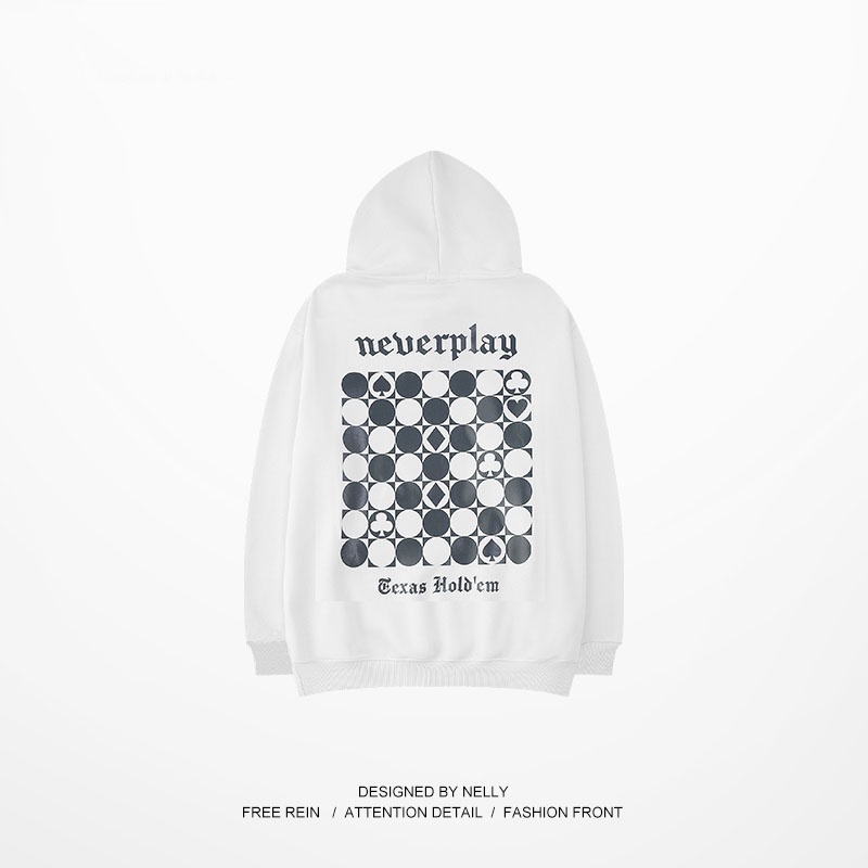 [NY0251] Áo hoodie Nelly nỉ lót lông mềm in hình "Never play" áo nỉ (NELLY) | BigBuy360 - bigbuy360.vn