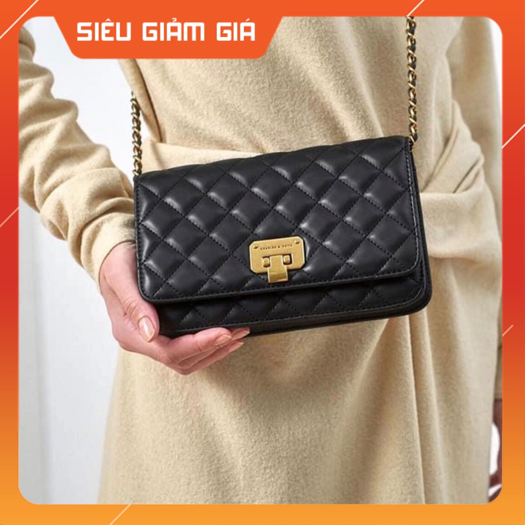 [Hottrend 2021] Túi Trần Trám Khóa Gập Size 22 💖 QUEEN BAG 💖 Túi xách nữ đeo chéo style Hàn Quốc chất liệu cao cấp