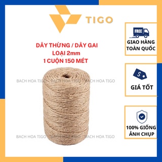 1 cuộn - 150 mét dây thừng / dây gai size 2mm, dùng làm đồ handmade, decor, trang trí