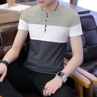Áo thun nam phối màu siêu đẹp